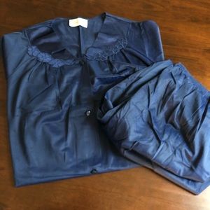 Vintage Vanity Fair Pajamas Top & Pants Sz M